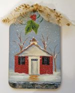 Little Red School House Ornament